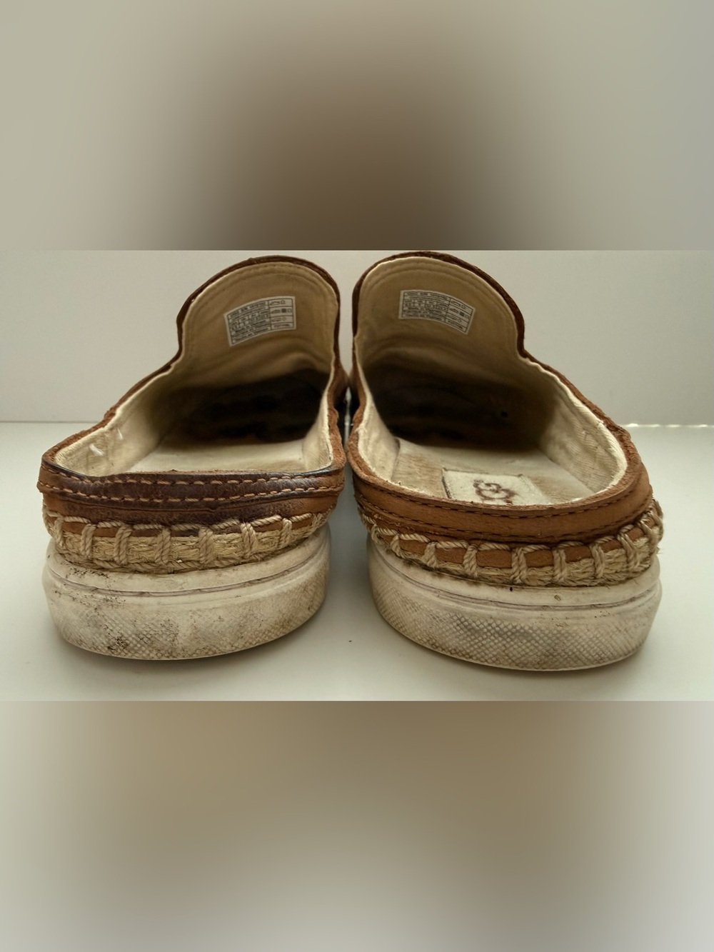 UGG Caleel flat Slip-On Espadrille Mule Size 6.5 - Picture 6 of 9